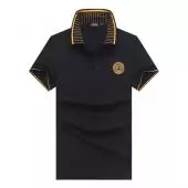 versace vintage logo t-shirt col stripe noir